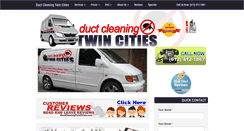 Desktop Screenshot of ductcleaningtwincities.com